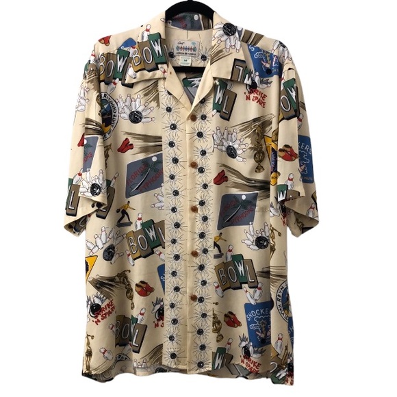 reyn spooner Other - Vintage REYN SPOONER American Classic “Bowling” Button Up Hawaiian Shirt Size M